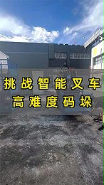 挑战智能叉车高难度码垛